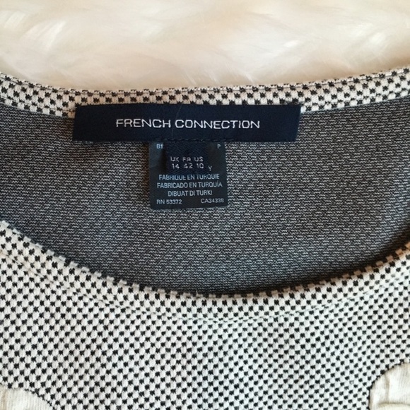 French Connection Jocelyn Jacquard Floral Fitted Bodycon Dress 10 Fall! - Picture 6 of 8